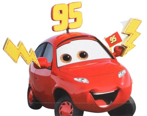 "Lightning McQueen!!" —Maddy McGear, Coppertone Commercial Maddy McGear is a small, young Axxelo Microlux who greatly admires Piston Cup racers Lightning McQueen and Cruz Ramirez. During the races she attends, Maddy dons 95 souvenirs, and shouts words of encouragement to McQueen and Ramirez. She is the daughter of Melissa Bernabrake. In Cars 3, McGear attends one of the races in the opening sequence, cheering on McQueen as he races by. She also attends the Florida 500, where she cheers on ... Cars 3 Characters, Flash Mcqueen, Brown Paint Colors, Cruz Ramirez, Cars 3, Hit And Run, Disney Pixar Cars, Pixar Cars, Lightning Mcqueen