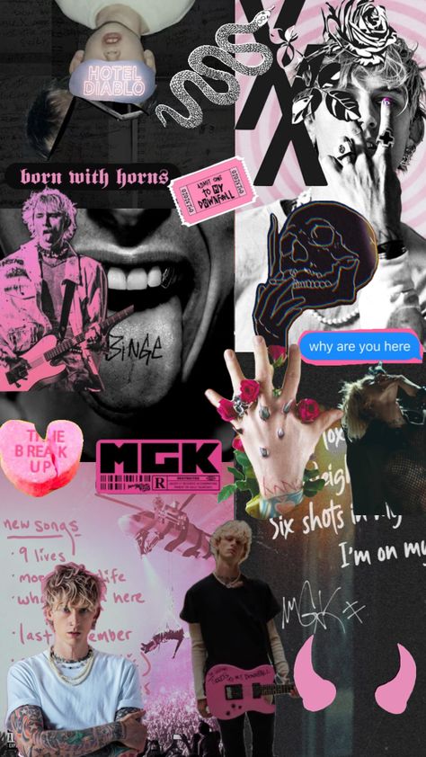 #machinegunkelly #mgk #wallpaper #shufflescollage #mainstreamsellout Mgk Wallpaper, Pop Punk Aesthetic, Colson Baker, Punk Aesthetic, Arabic Tattoo, Boys Wallpaper, Art Wallpaper Iphone, Summer Wallpaper