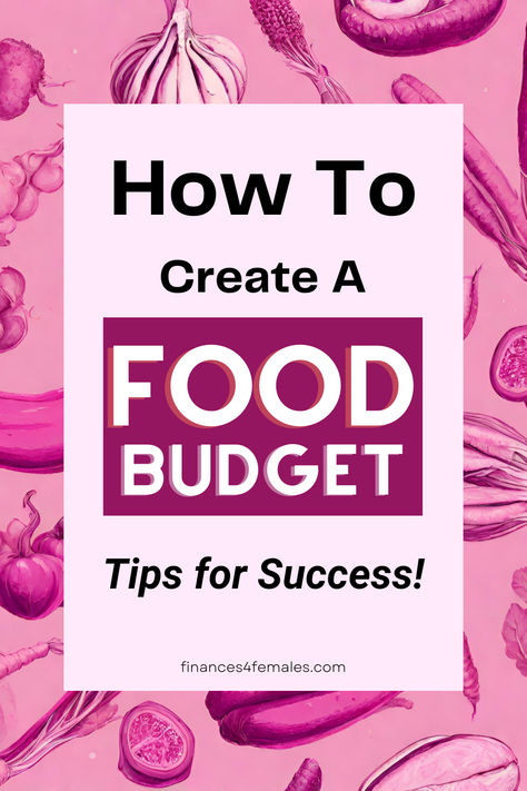 How to create a food budget - tips for success Creating A Budget, Food Budget, Tips For Success, Monthly Expenses, Create A Budget, My Food, Monthly Budget, What You Eat, Budget Meals