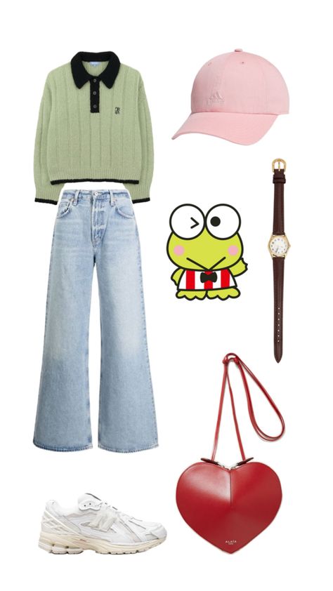 Keroppi Outfit, Sanrio Keroppi, Fashion Inspiration, Style Inspiration, Street Style