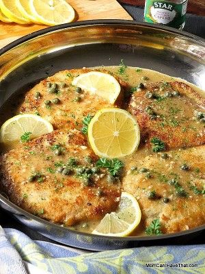 Pork Piccata, Low Carb Pork Chops, Parsley Oil, Piccata Sauce, Sliced Lemon, Recipe For Pork, Piccata Recipe, Low Carb Pork, Low Carb Maven