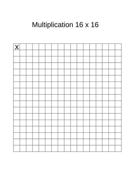 Blank Multiplication Chart, Multiplication Chart Printable, Multiplication Chart, Multiplication Table, Math Skills