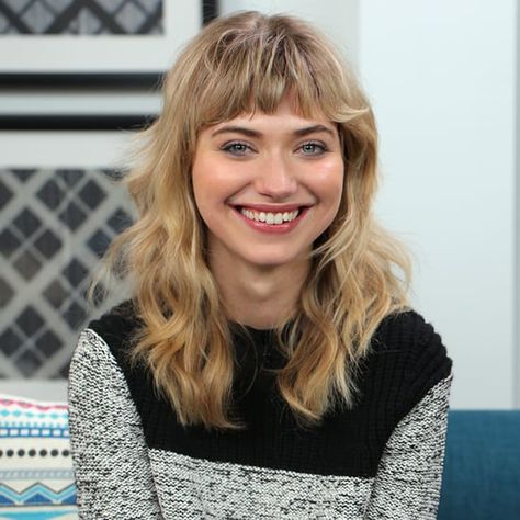 Curly Long Bangs, Imogen Poots, Videos Quotes, Bob Haircut Curly, Curly Bangs, Curly Hair With Bangs, Curly Bob Hairstyles, Zac Efron, Short Curly Hair