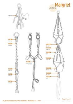 Leuk om zelf te maken: zo maak je een macramé plantenhanger Basic Macrame Plant Hanger Tutorials, Diy Macrame Wall Hanging, Simpul Makrame, Art Macramé, Tutorial Macramé, Macrame Plant Hanger Tutorial, Macrame Plant Hanger Patterns, Macrame Hanging Planter, Diy Macrame Plant Hanger