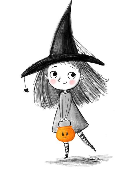 First day of October doodle for #inktober  time to get spooky! #childrensillustrator #witch #october #halloween #pumpkin #spider #autumn #cute #kidsbooks #doodle First Day Of October, Pumpkin Spider, October Halloween, A Witch, A Drawing, Halloween Pumpkin, First Day, Witch, Halloween