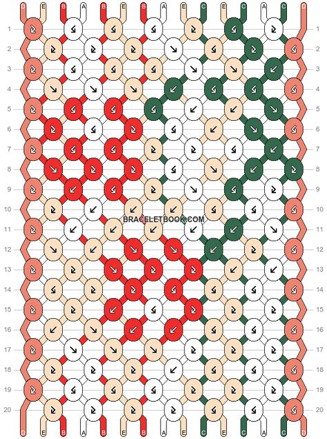 Normal pattern #168508 | BraceletBook Cherry Friendship Bracelet Pattern, Fruit Friendship Bracelet Pattern, Bracelet Template, Fruit Bracelet, Cute Friendship Bracelets, Handmade Friendship Bracelets, Cherry Fruit, Friendship Bracelet Patterns, Bracelets And Charms