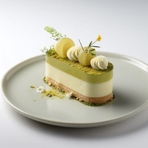 Gourmet Desserts Presentation, Fancy Desserts Presentation, Fine Dining Desserts, Gourmet Food Plating, Plated Dessert, Dessert Presentation, Plating Ideas, Dessert Plating, Gourmet Desserts