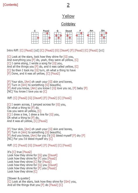 Uke Songs Easy, Uke Songs With Strum Pattern, Best Ukulele Songs, Coldplay Ukulele Chords, Uke Chords Songs, Easy Uke Songs, Uke Tabs Songs, Ukelele Songs With Chords, Fingerpicking Ukulele Songs