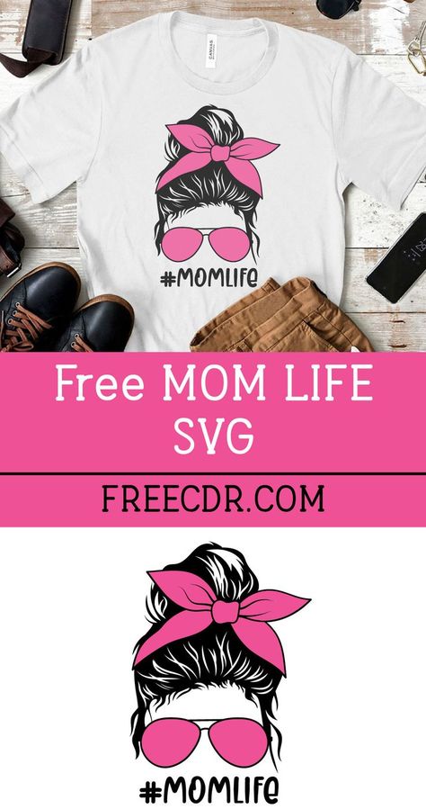 Mom Life Svg Mom Life Svg Free, Tshirt Printing Business, Mom Clipart, Mom Life Svg, Free Cut Files, Printing Business, Svg Free, Baseball Mom, Layered Cuts