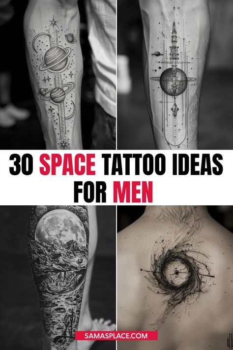 Space tattoo ideas for men featuring cosmic symbols and mysterious designs. Space Tattoo Designs Men, Star Gate Tattoo, Mystic Tattoo Designs, Small Space Tattoo Ideas, Existentialism Tattoo, Cosmos Tattoo Universe, Space Tattoo Ideas For Men, Physics Tattoo Ideas, Astral Tattoos