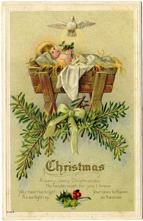 Christmas Nativity Images, Christian Christmas Cards, Religious Christmas Cards, Christmas Postcards, Vintage Christmas Images, Merry Christmas Vintage, Merry Christmas Images, Images Vintage, Religious Christmas