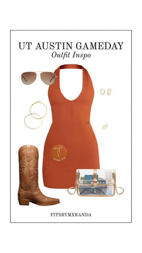 UT AUSTIN GAMEDAY OUTFIT | LTK IN BIO #outfitinspo #gamedayfit #gamedayoutfit #texas Texas Longhorns Outfits, Ut Game, Ut Football, Preppy Country, America Trip, College Gameday Outfits, Gameday Outfits, College Gameday, Ut Austin