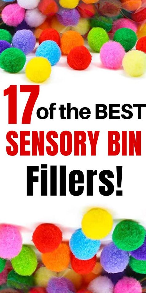 Sensory Bin Supply List, Small Sensory Bin Ideas, Sensory Tables For Kindergarten, Ball Study Sensory Table, Sensor Bin Ideas, Sensory Bin Essentials, Quick Sensory Bin Ideas, Sensory Bins Classroom, What To Put In Sensory Bin