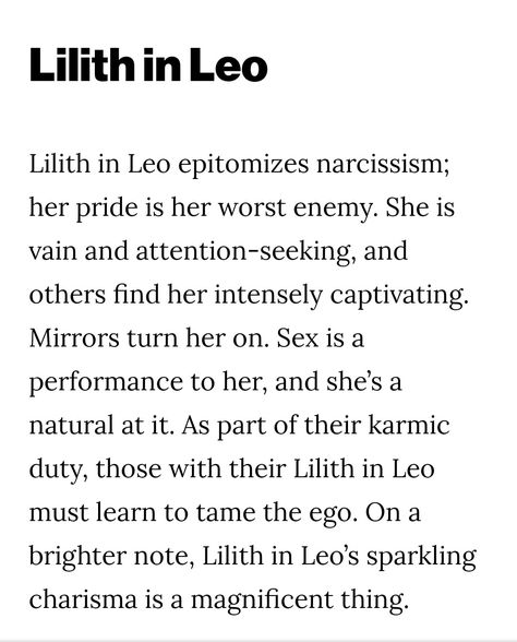 Black Moon Lilith In Leo, Leo Lilith Aesthetic, Lilith Leo, Lilith Zodiac, Leo Lilith, Lilith In Leo, Lilith Astrology, Wicca Recipes, Pisces Personality