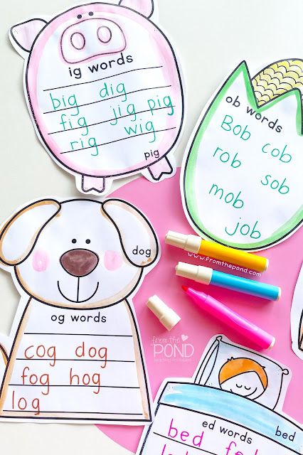 At Word Family Anchor Chart, Word Family Games Kindergarten, Word Family Anchor Charts Kindergarten, Phonics Word Families, Teaching Word Families Kindergarten, Word Family Anchor Charts, Short A Word Families, Free Word Family Printables, Word Family Crafts For Kindergarten