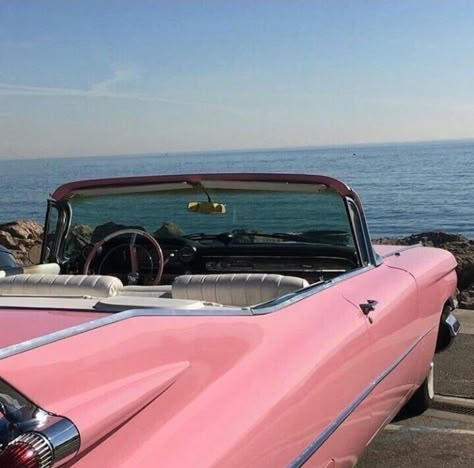 that's so haute on Twitter: "i am once again thinking about vintage pastel cadillacs… " Pink Convertible, Car Aesthetic, Convertible, Pink