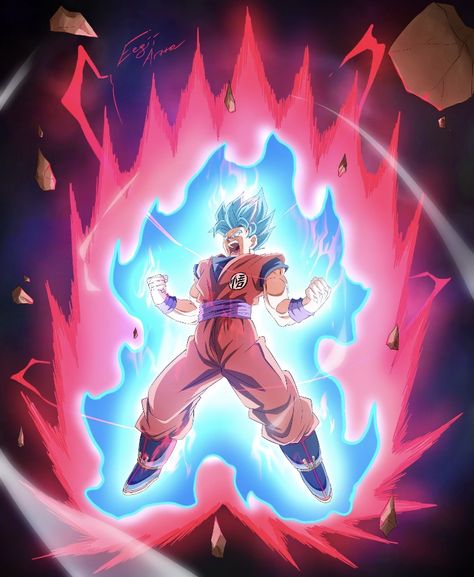 Super Saiyan Blue Kaioken, Super Saiyan Blue, Super Saiyan, Anime Dragon Ball, Dragon Ball Super, Dragon Ball Z, Dragon Ball, Neon Signs, Neon