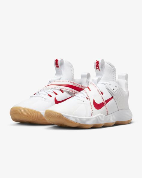 Nike Hyperset Volleyball Shoes, Red Volleyball Shoes, University Red High-top Basketball Shoes For Training, Sporty High-top Basketball Shoes With Shock Absorption, Nike React Hyperset, Nike React Hyperset Volleyball Shoes, Cheap Volleyball Shoes, Red High-top Fade-resistant Basketball Shoes, Vb Shoes