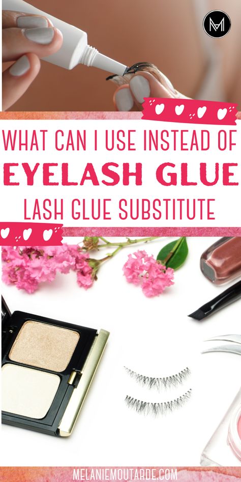 What can I use instead of Eyelash Glue? - Melanie Moutarde Diy Eyelash Glue, Nerdy Makeup, How To Remove Eyelash Glue, How To Get Eyelash Glue Off Eyelashes, Best Lash Glue, How To Remove Lash Glue From Lashes, Eyelash Glue Remover, Remove Eyelash Glue, Lash Extension Glue Tips