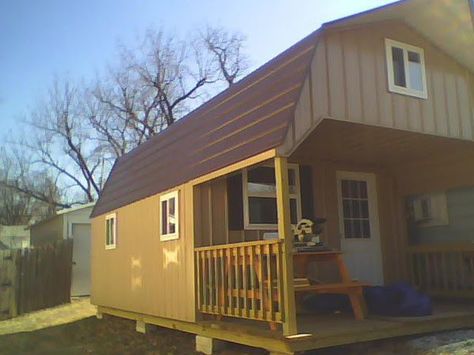 The Tiny House Shed: 10 Tiny Houses Made from Converted Sheds - The Tiny House Tiny House Shed Conversion, Sheds Turned Into Homes, Tiny House Shed, Converted Shed, Tiny House Appliances, Shed Tiny Home, Shed Tiny House, Shed House Plans, Shed Cabin