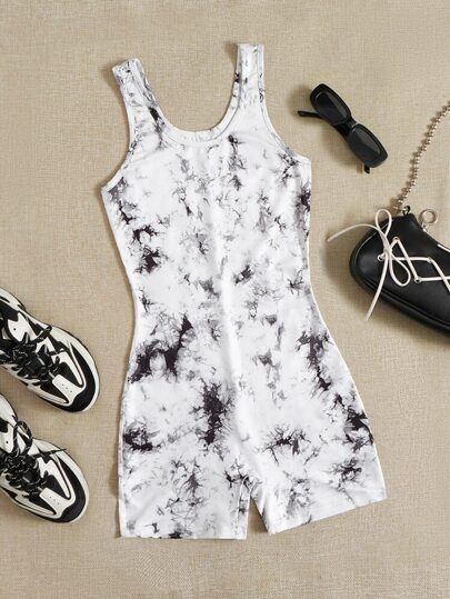 Cami Romper, Fitness Wear Outfits, Overall Jumpsuit, Cute Dress Outfits, Shein Outfits, Unique Ties, Easy Trendy Outfits, Tie Dye Designs, Really Cute Outfits