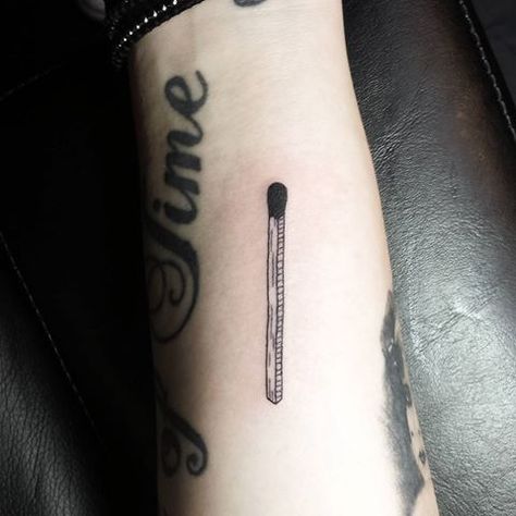 Matchstick Tattoo, Needle Phobia, Tat Sleeve, Toronto Tattoo, Piercing Inspiration, Bolt Tattoo, Brush Tattoo, Party Tattoos, Body Decor