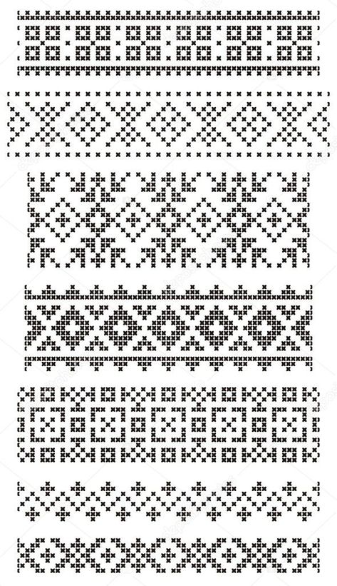 Punto Fair Isle, Maglia Fair Isle, Fair Isle Chart, Colorwork Chart, Cross Embroidery, Fair Isle Knitting Patterns, Fair Isles, Colorwork Knitting, Pola Kristik