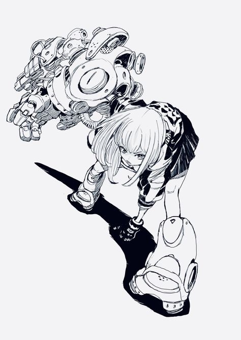 Arte Robot, Arte Cyberpunk, 캐릭터 드로잉, Arte Inspo, Arte Sketchbook, Robot Concept Art, Cyberpunk Art, Arte Fantasy, 영감을 주는 캐릭터