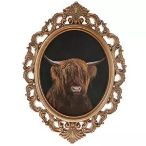 Wall Art, Decor & Clocks | Wall Mirrors | Hobby Lobby Highland Cow Art Living Room, Highland Cow Bedroom, Interior Design Southern, Highland Cow Nursery, Highland Cow Decor, Christmas Dining Table Decorations, Highlander Cow, Oval Portrait, Cow Portrait