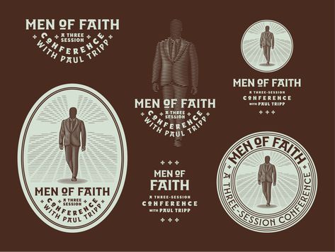 Conference Graphic Design, Masculine Logo Design, Faith Images, Peter Voth, Men Of Faith, Masculine Logo, Viking Logo, Lion Illustration, Conference Design