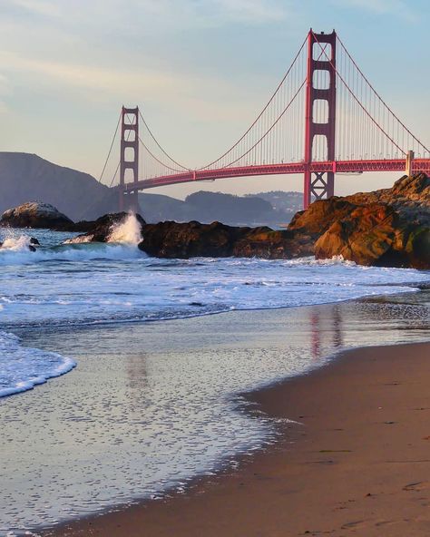 Golden Gate Bridge Wallpaper, Baker Beach San Francisco, South Sumatra, San Francisco Beach, Bridge Wallpaper, Gate City, Baker Beach, European Castles, San Francisco City