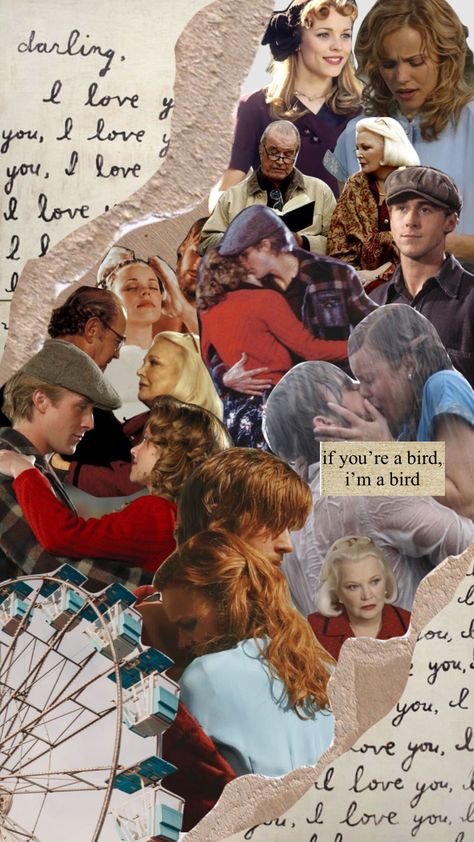 Noah And Ally The Notebook, The Notebook Book Aesthetic, The Notebook Collage, The Notebook Aesthetic Wallpaper, The Notebook Wallpaper, Noah From The Notebook, 365 Letters, The Notebook Aesthetic, Noah And Allie