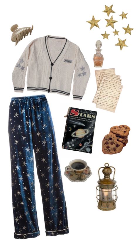 Spacecore Outfits Aesthetic, Space Core Clothes, Coraline Aesthetic Clothes, Whimsigoth Pajamas, Coraline Pajamas, Spacecore Aesthetic Outfit, Ravenclaw Inspired Outfits, Spacecore Fashion, Space Aesthetic Outfit