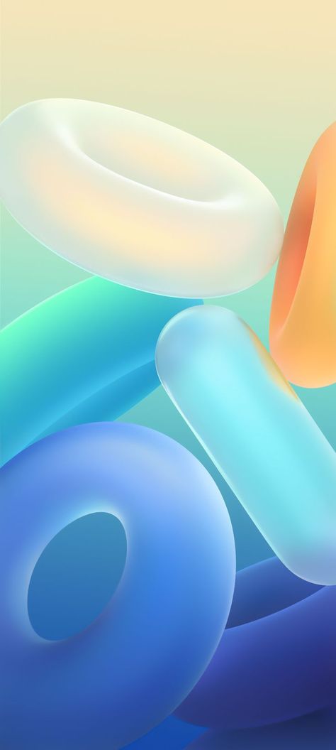 Vivo Y36s Wallpaper Abstract Background, Wallpapers, Blue