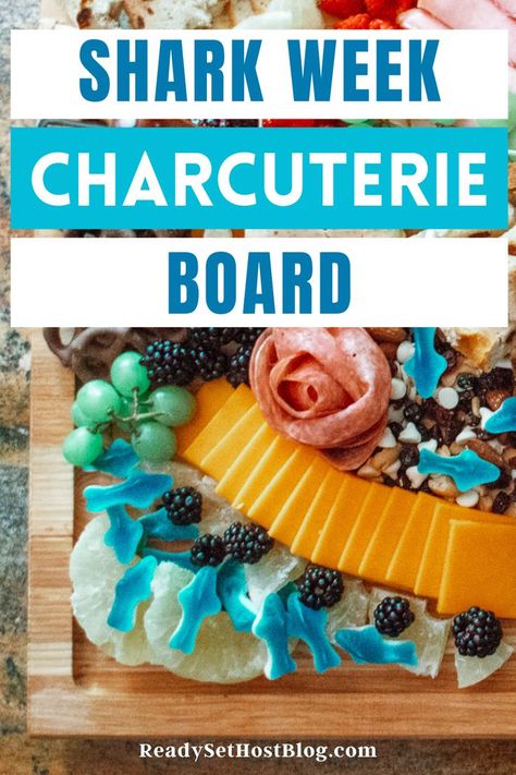 Sea Theme Charcuterie Board, Mermaid Themed Charcuterie Board, Sharkcuterie Boards, Shark Week Charcuterie Board, Shark Themed Charcuterie Board, Nautical Charcuterie Board, Sharkutery Board Shark, Ocean Themed Charcuterie Board, Beach Themed Charcuterie Board