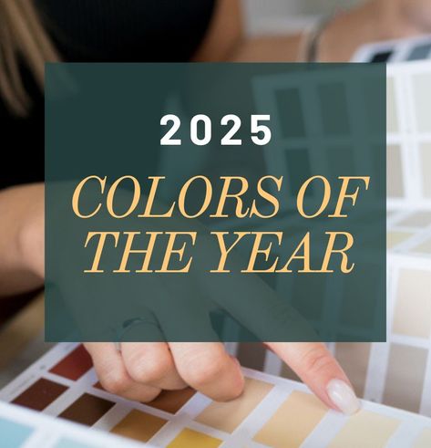 Each year, experts predict what the most popular paint colors will be.  A lot of work and research goes into this - and some paint colors may surprise you.  

See what colors experts think will be used to decorate your home in 2025. 

#homedecorideas #homedecor #moodyhomedecor #livingroominspiration 2025 Paint Colors Of The Year, 2025 Color Of The Year Pantone, Color Of 2025, Color Of The Year 2024-2025, 2024 Colors Of The Year, 2025 Color Of The Year, 2024 Color Of The Year, Personal Color, Brick Home