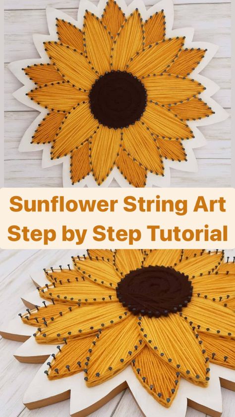 Sunflower String Art Template Free, String Nail Art Patterns Free Printable, Flower String Art Template, How To Do String Art, String Art Patterns Templates Printable Free, Nail And String Art Patterns, String Art Patterns Templates Printable, Nail And Yarn Art, Free String Art Patterns