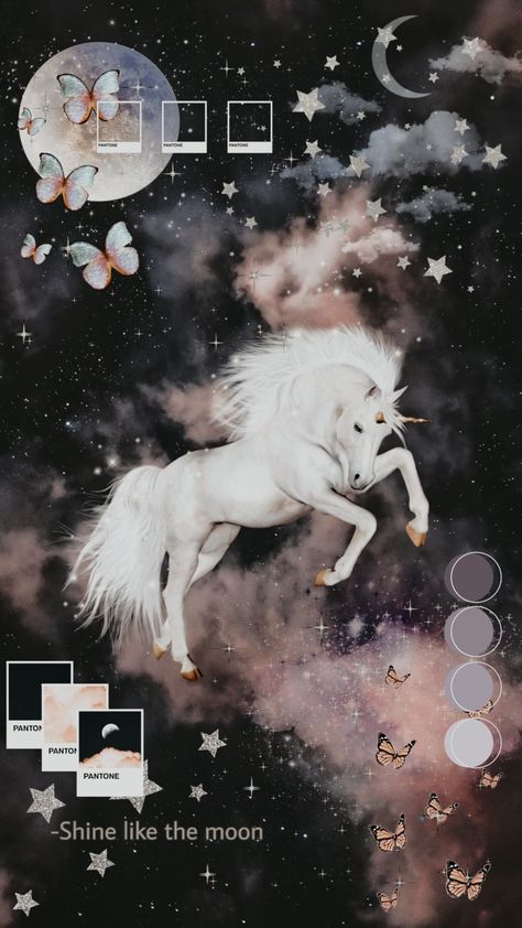 Unicorn Asthetic, Unicorn Wallpaper Iphone, Unicorn Wallpaper Cute Rainbow, Unicorn Collage, Unicorn Core, Devil Wallpaper, Unicorn Aesthetic, Magical Watercolor, Unicorn Wallpaper Cute