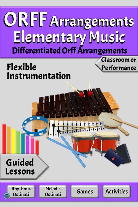 Orff Arrangements Elementary Music, Orff Songs, Montessori Music, Orff Lessons, Student Learning Objectives, Orff Arrangements, Music Education Lessons, Orff Activities, Music Activity