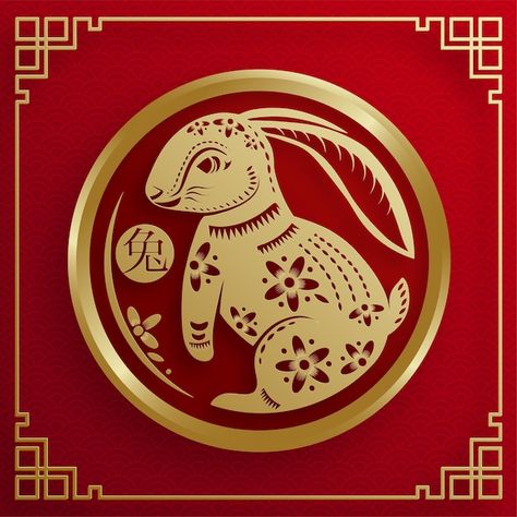 Imlek 2023 Rabbit, Chinese New Year 2023 Rabbit, Imlek 2023, Chinese Banner, Cny Craft, Happy Chinese New Year 2023, Water Rabbit, China Background, 2023 Rabbit