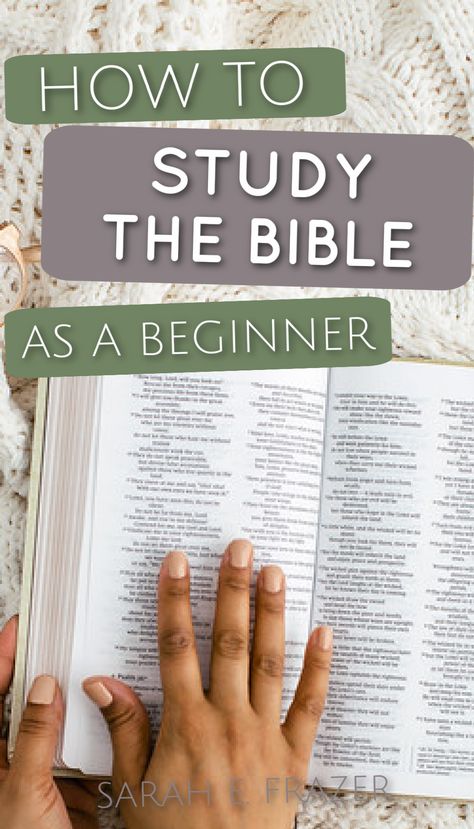 woman's hand on open Bible Reading Bible For Beginners, How To Begin Bible Studying, Study Bible For Beginners, Lds Bible Study, Bybel Study Ideas, How To Properly Read The Bible, Bible Study Strategies, Bible Reading For Beginners, Bible Cheat Sheets Free