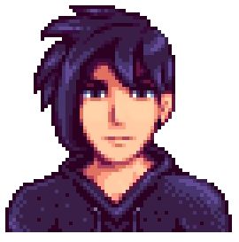 Stardew Valley, Pixel Art, Hair, Blue, Black, Art