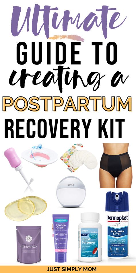 Be prepared for childbirth recovery with postpartum essentials to help healing from delivery. Make a postpartum care kit before baby arrives Postpartum Essentials For Mom, Postpartum Kit, Postpartum Prep, Postpartum Recovery Kit, Prepping For Baby, Lanolin Cream, Breast Milk Jewelry, Postpartum Care Kit, Prenatal Fitness