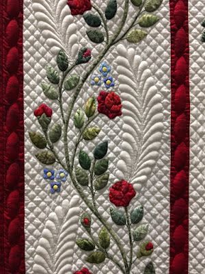 Pieced Quilt Binding, Block Quilting Designs, Baltimore Album Quilt, Amazing Quilts, Quilt Borders, Free Motion Quilting Patterns, Longarm Quilting Designs, Applique Quilt Patterns, Flower Quilts