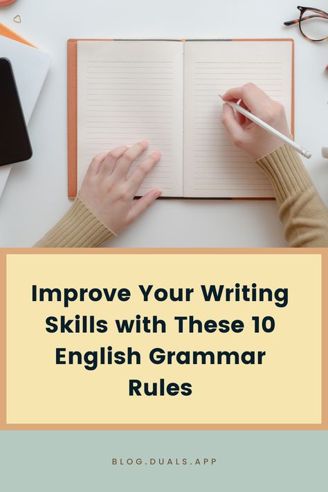 English grammar can be tricky, but these 10 rules will help you improve your writing skills in no time. Follow these simple tips and you'll be churning out high-quality essays, blog posts, and more in no time! English Grammar Rules Writing, How To Improve English Writing Skills, Writing Skills Improve, Grammer Rules, Improve English Writing Skills, English Writing Practice, Persuasive Writing Techniques, Improve English Writing, Argumentative Essay Outline