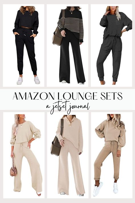 In a world where comfort meets style, Amazon lounge sets have become the ultimate go-to for those looking to relax and unwind in fashion-forward attire. The best part? They're perfect as comfy winter outfits for those lazy days! Let’s dive into some of the must-have chic loungewear outfits available on Amazon that are perfect for lounging, sleeping, or even running quick errands. Lounge Wear Family Photos, Winter Loungewear Outfits, Cheap Casual Lounging Sets, Lounging Sets With Matching Relaxed Fit, Lounging Sets With Relaxed Fit And Matching Pieces, Relaxed Lounging Sets, Lounging Sets With Relaxed Fit And Matching Set, Cute Loungewear Outfits, Chic Loungewear Outfits