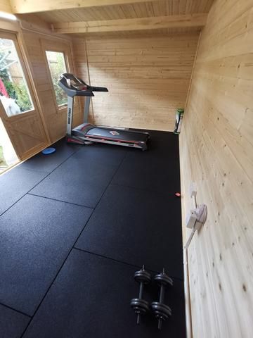 Gym Shed, Building A Home Gym, Home Gym Set, Gym Floor Mat, Small Home Gym, Home Gym Flooring, House Gym, Home Gym Garage, Gym Floor