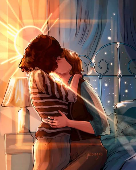 Nancy X Robin, Stranger Things Have Happened, Lesbian Art, Stranger Things 4, Stranger Things Art, Lgbt Art, Stranger Things Wallpaper, Im In Love, Not Mine