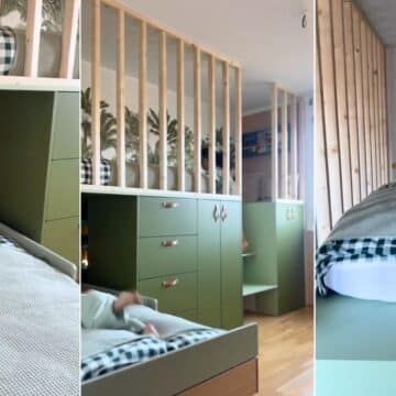 Ikea Hacks For Cats, Ikea Loft, Ikea Room Divider, Kids Loft Bed, Ikea Loft Bed, Ikea Hack Bedroom, Ikea Bed Hack, Ikea Ivar Cabinet, Living Room Hacks