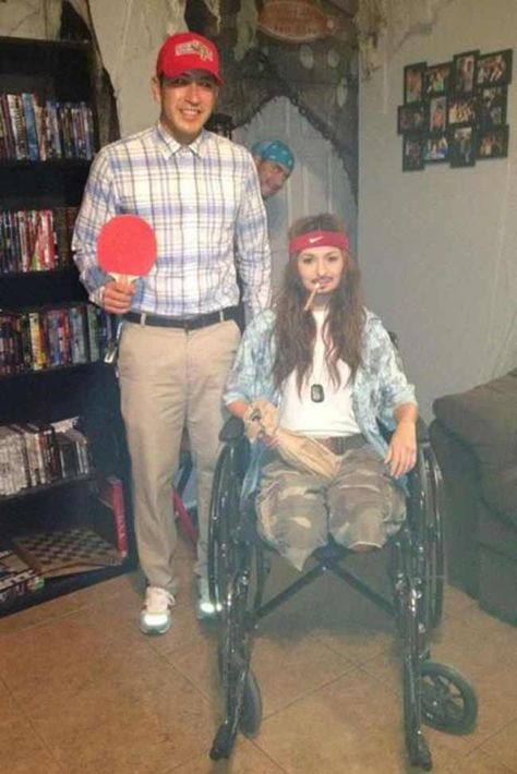 Forrest Gump Costume, Halloween Costum, Funny Couple Halloween Costumes, Best Friend Halloween Costumes, Halloween Coustumes, Couples Halloween Outfits, Holloween Costume, Cute Couple Halloween Costumes, Creative Costumes